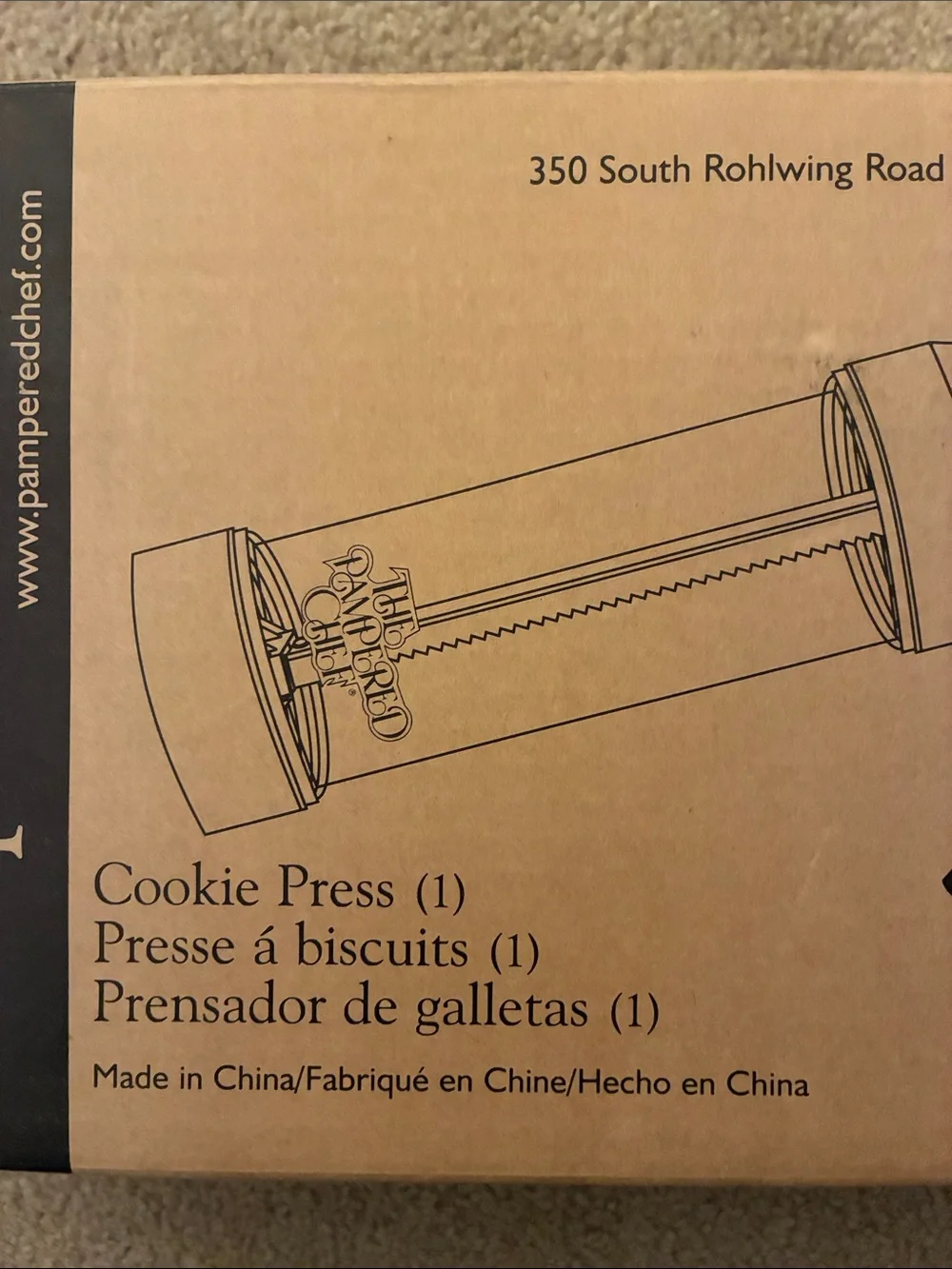 The Pampered Chef previously owned